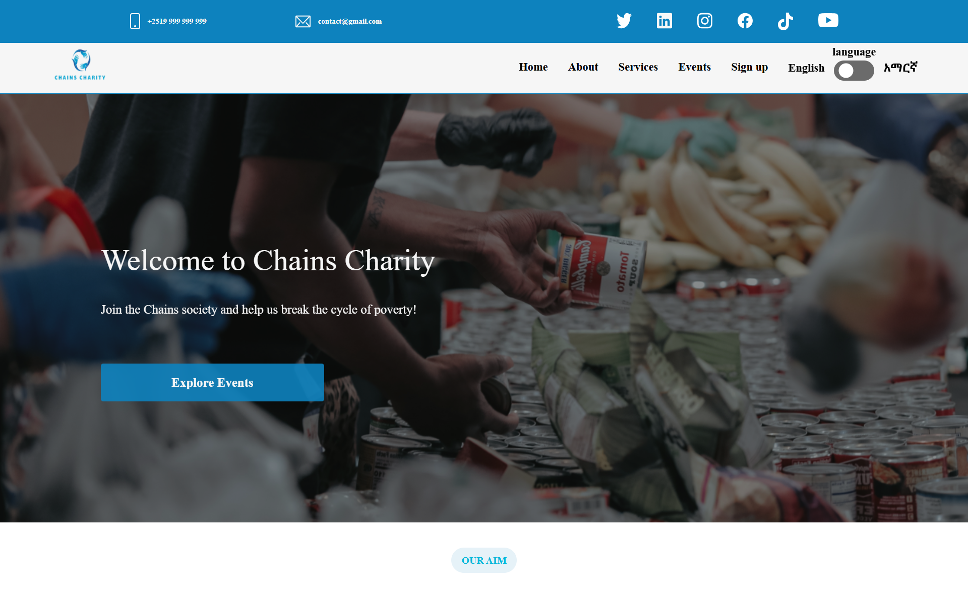 Chains Charity - Website